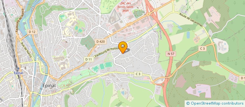 localisation de l'entreprise LA PETITE MOUCHE à EPINAL