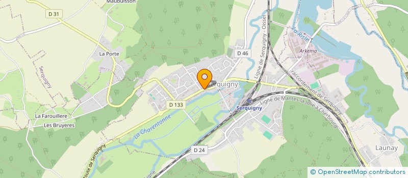 localisation de l'entreprise LA PETITE NORMANDE  SERQUIGNY