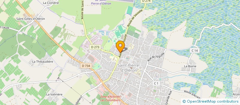 localisation de l'entreprise LA PETITE OLERONAISE  SAINT-PIERRE-D OLERON