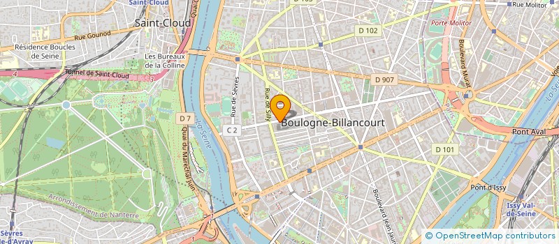 localisation de l'entreprise LA PETITE OPTICIENNE à BOULOGNE-BILLANCOURT