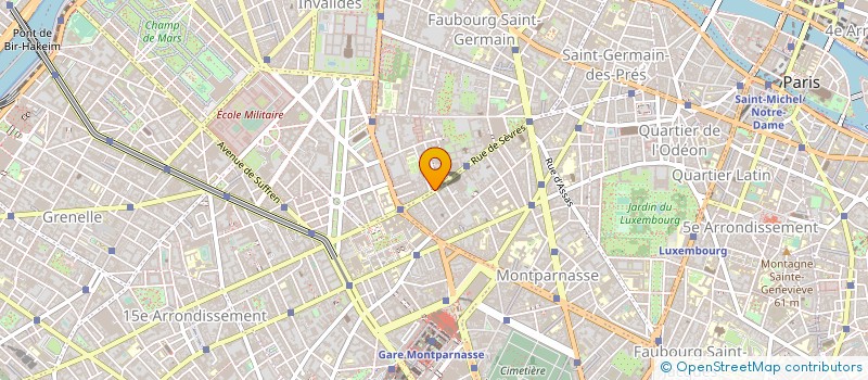 localisation de l'entreprise LA PETITE ORANGERIE à PARIS