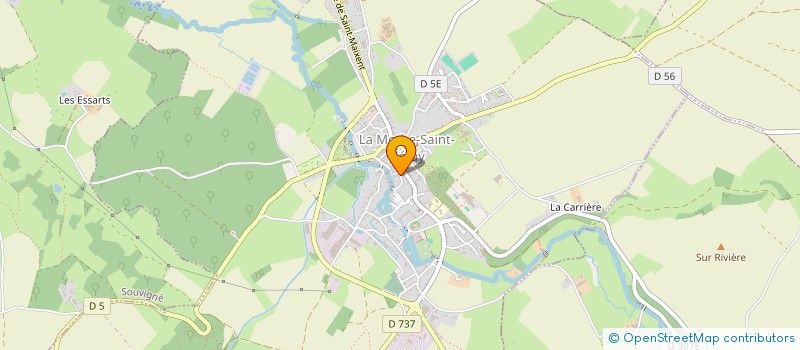 localisation de l'entreprise LA PETITE ORANGERIE  LA MOTHE-SAINT-HERAY