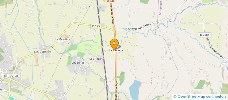 localisation de l'entreprise LA PETITE PAILLETTE  MONTMEYRAN