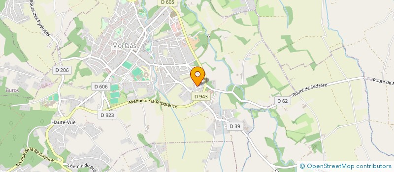 localisation de l'entreprise LA PETITE PALOISE  MORLAAS