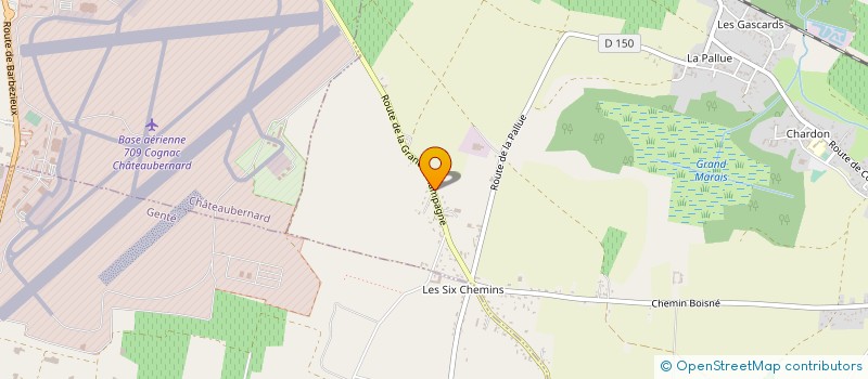 localisation de l'entreprise LA PETITE PERDASSE à GENSAC-LA-PALLUE