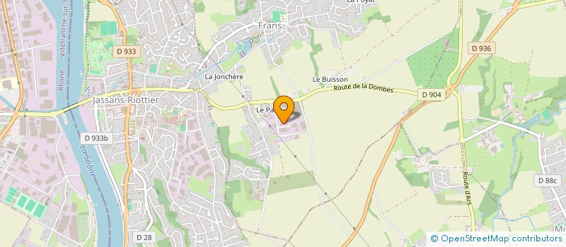 localisation de l'entreprise LA PETITE PIERRE  MESSIMY-SUR-SAONE