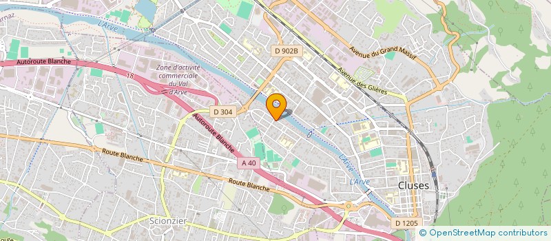 localisation de l'entreprise LA PETITE PIEUVRISTE  CLUSES