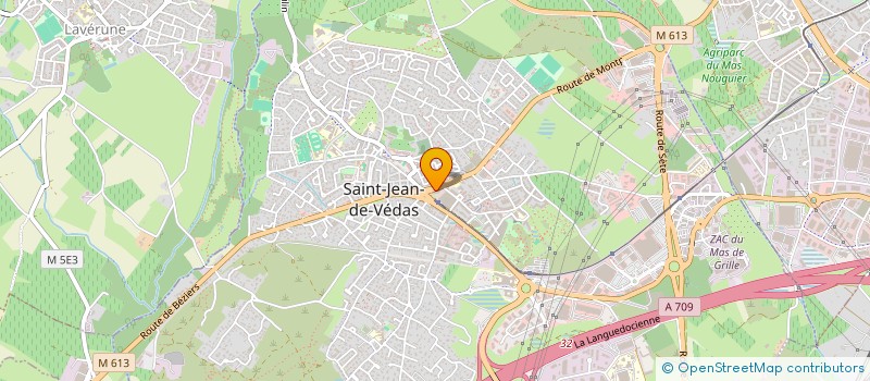 localisation de l'entreprise LA PETITE POMPETTE  SAINT-JEAN-DE-VEDAS