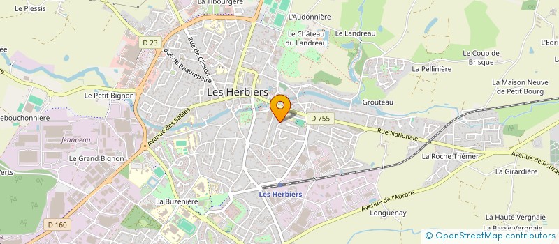 localisation de l'entreprise LA PETITE PREE  BEAUREPAIRE