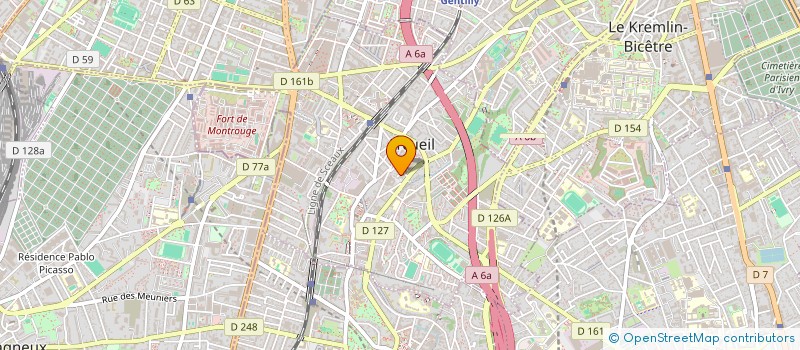 localisation de l'entreprise LA PETITE PRODUCTION à ARCUEIL