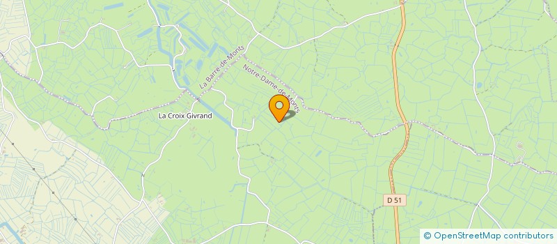 localisation de l'entreprise LA PETITE RAMONIERE  NOTRE-DAME-DE-MONTS