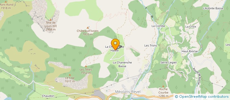 localisation de l'entreprise LA PETITE REINE  MEOLANS-REVEL