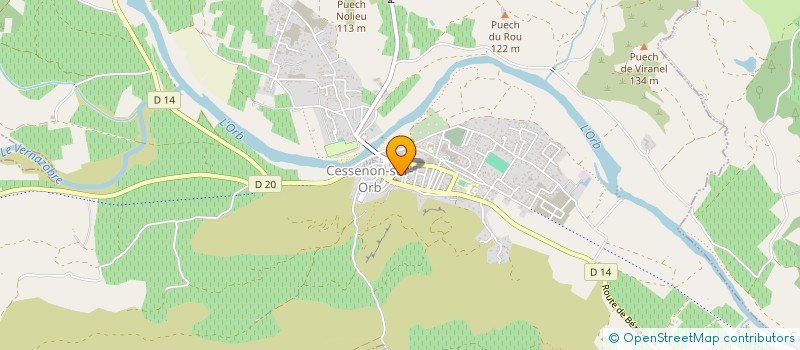 localisation de l'entreprise LA PETITE REINE DE CESSENON SUR ORB  CESSENON-SUR-ORB