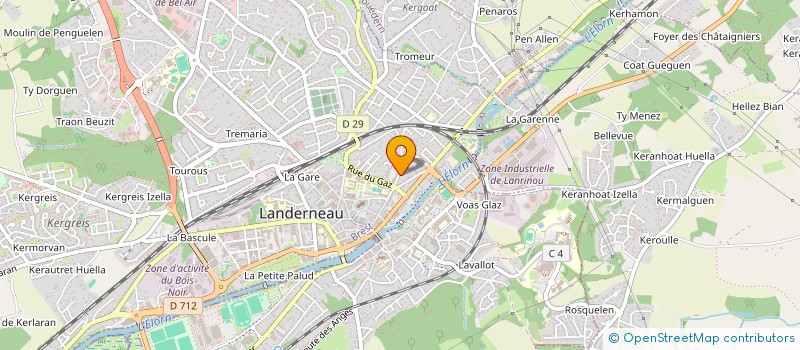 localisation de l'entreprise LA PETITE RENO à LANDERNEAU