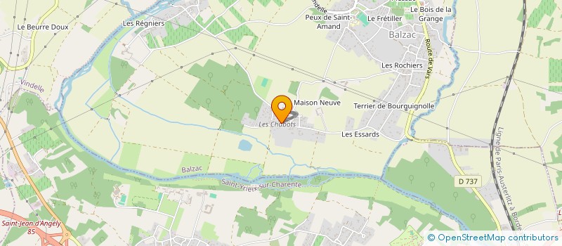 localisation de l'entreprise LA PETITE RIVIERE à BALZAC