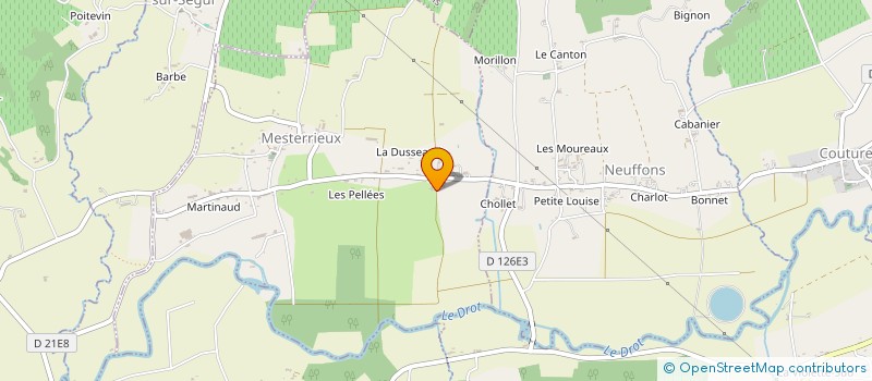 localisation de l'entreprise LA PETITE RIVIERE  MESTERRIEUX