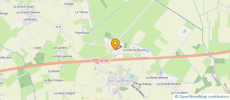 localisation de l'entreprise LA PETITE RIVIERE  CHERRUEIX