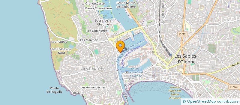 localisation de l'entreprise LA PETITE ROBE à LES SABLES D'OLONNE