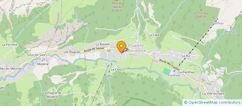 localisation de l'entreprise LA PETITE ROCAILLE  ABONDANCE