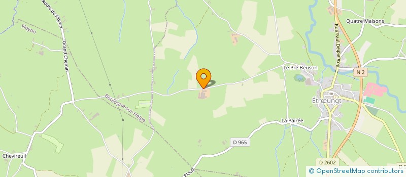 localisation de l'entreprise LA PETITE ROSE  ETRUNGT