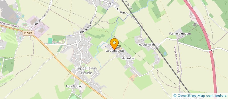 localisation de l'entreprise LA PETITE ROSE DES VENTS  CAPPELLE-EN-PEVELE