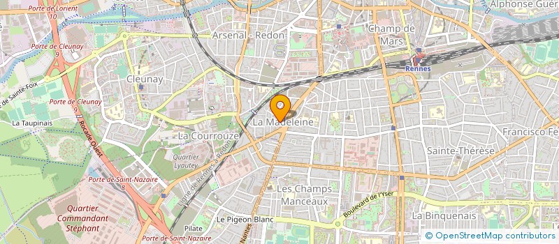 localisation de l'entreprise LA PETITE ROSERAIE  RENNES