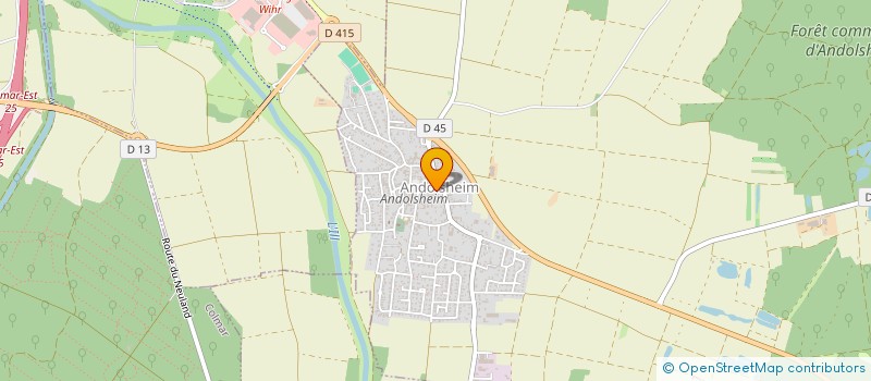 localisation de l'entreprise LA PETITE RUCHE  ANDOLSHEIM