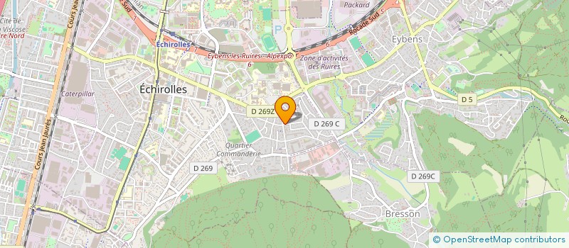 localisation de l'entreprise LA PETITE RUCHE DE LA COMMANDERIE à ECHIROLLES