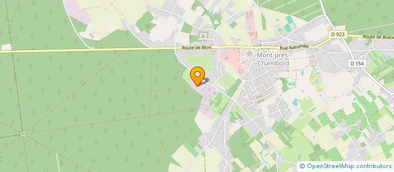 localisation de l'entreprise LA PETITE RUE DES CONTES  MONT-PRES-CHAMBORD