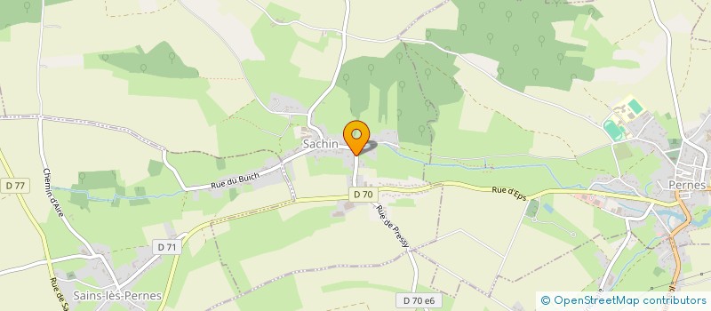 localisation de l'entreprise LA PETITE SACHINOISE  SACHIN