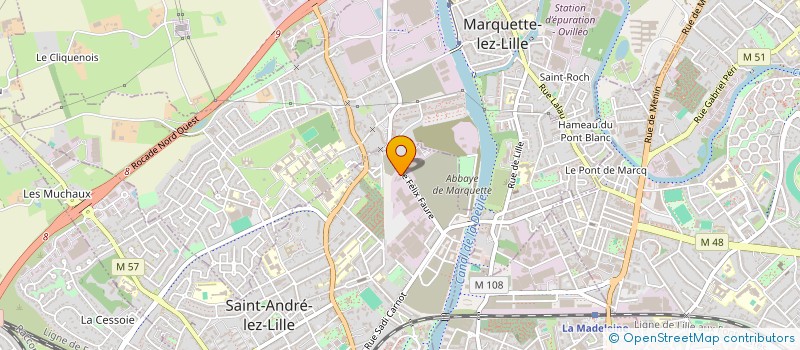 localisation de l'entreprise LA PETITE SALLE  SAINT-ANDRE-LEZ-LILLE