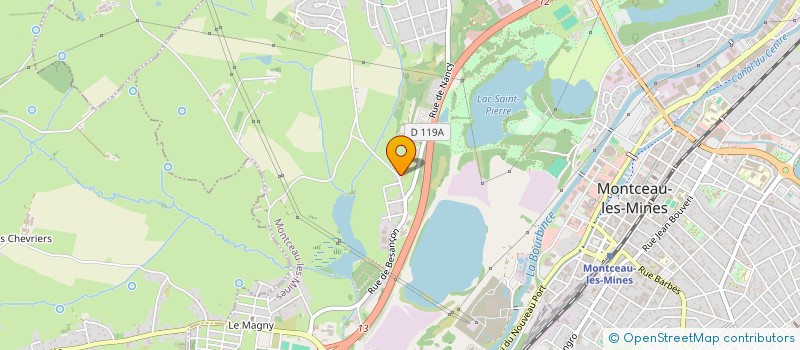 localisation de l'entreprise LA PETITE SAUVAGINE  MONTCEAU-LES-MINES