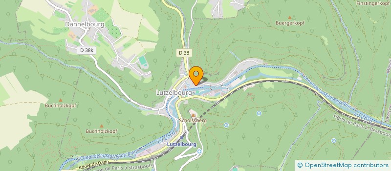 localisation de l'entreprise LA PETITE SCENE  LUTZELBOURG