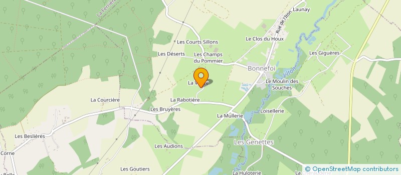 localisation de l'entreprise LA PETITE SELLERIE 61 à BONNEFOI