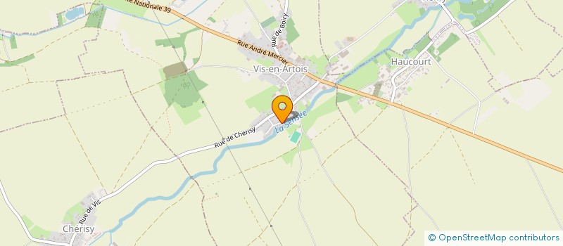 localisation de l'entreprise LA PETITE SENSEE  VIS-EN-ARTOIS