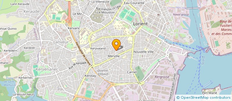 localisation de l'entreprise LA PETITE SIRENE à LORIENT