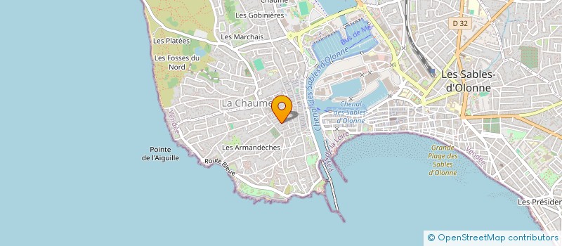 localisation de l'entreprise LA PETITE SIRENE à LES SABLES D'OLONNE