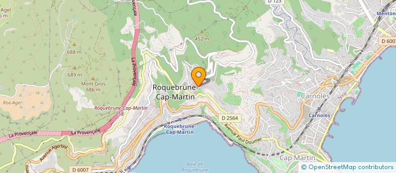 localisation de l'entreprise LA PETITE SOEUR à ROQUEBRUNE-CAP-MARTIN