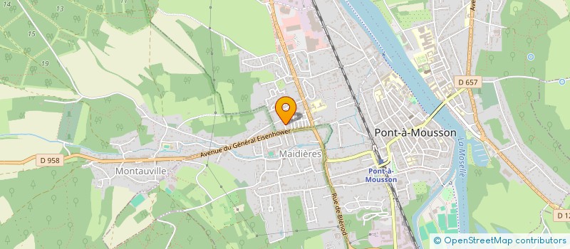 localisation de l'entreprise LA PETITE SOURIS  PONT A MOUSSON