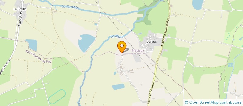 localisation de l'entreprise LA PETITE SOURIS DU FOREZ  PRECIEUX