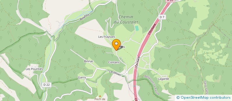 localisation de l'entreprise LA PETITE TAILLADE  BELLEFONT-LA RAUZE