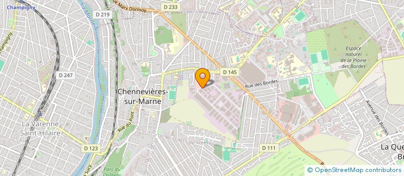 localisation de l'entreprise LA PETITE VACHE DE LOUIS  CHENNEVIERES-SUR-MARNE