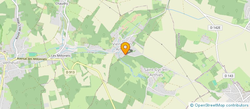 localisation de l'entreprise LA PETITE VALLEE  VIENNE-EN-ARTHIES