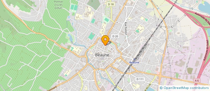 localisation de l'entreprise LA PETITE VERRIERE à BEAUNE