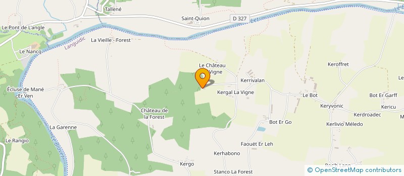 localisation de l'entreprise LA PETITE VIGNE  LANGUIDIC