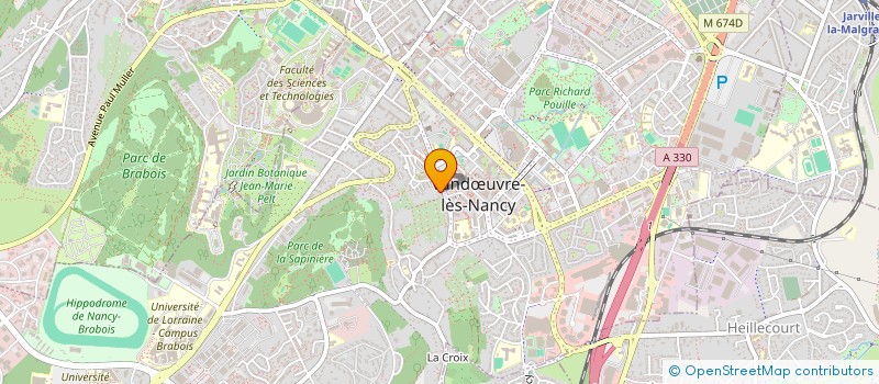 localisation de l'entreprise LA PETITE VIGNE  VANDUVRE-LES-NANCY