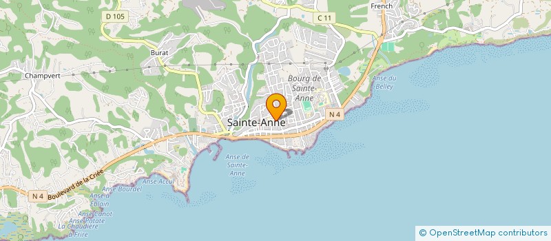 localisation de l'entreprise LA PETITE VILLA TP  SAINTE-ANNE