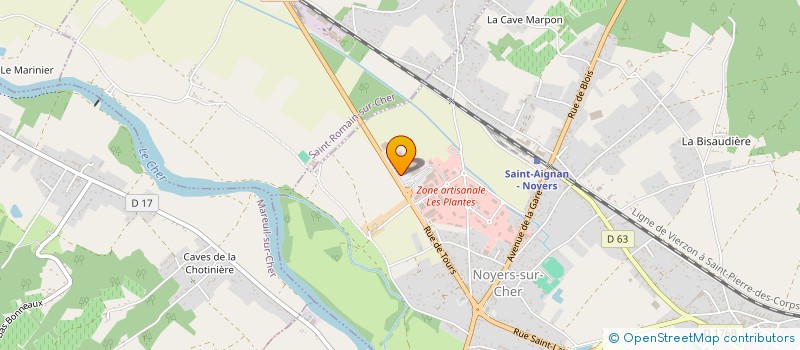 localisation de l'entreprise LA PETITE VILLETTE DE NOYERS  NOYERS-SUR-CHER