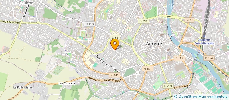 localisation de l'entreprise LA PETITE VITESSE à AUXERRE