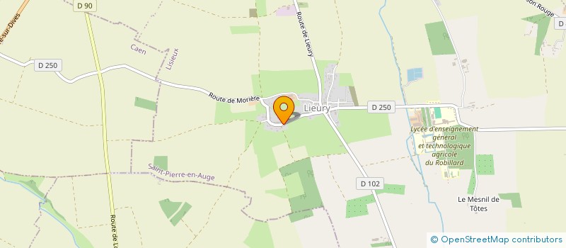 localisation de l'entreprise LA PETITIERE  VENDEUVRE